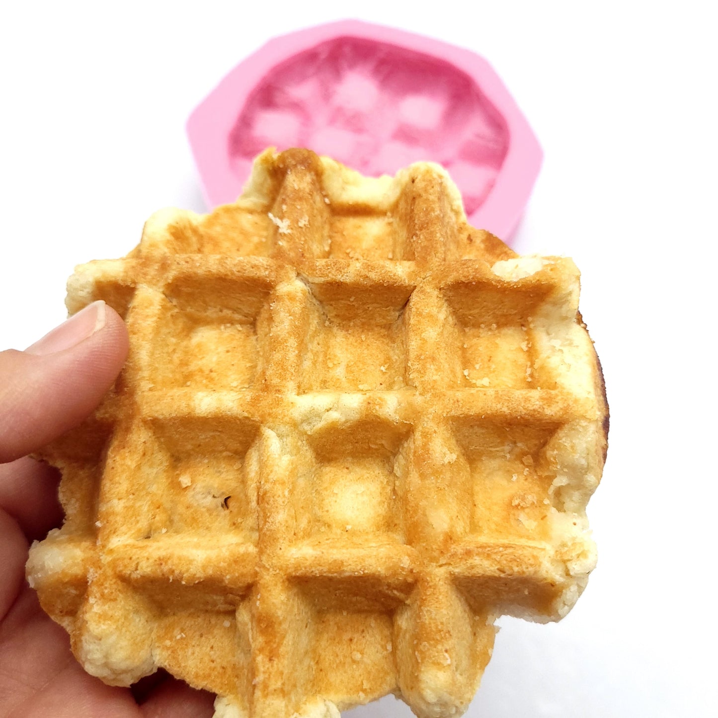 Belgian waffle Silicone Candle Mold and chicken wing mold Perfect for Wax and Resin Crafting set of 2 molds