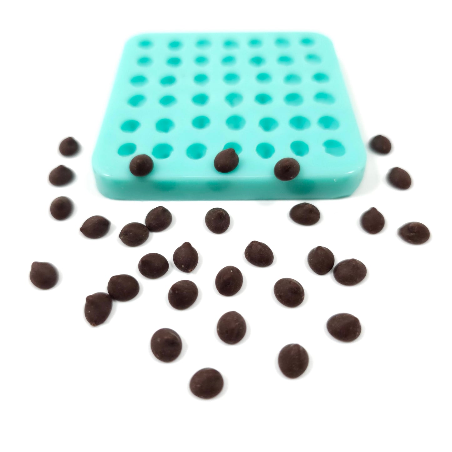 Chocolate chips 25 cavities Wax mold Resin mold Soap mold Realistic Flexible mold chocolate chip 42 cavities mold mini morsels