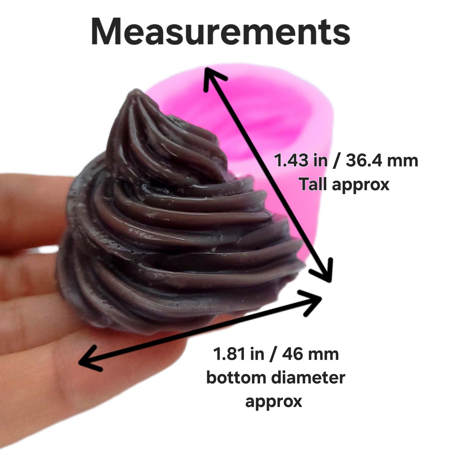 Realistic Whipped Cream soft serve Bundle option Wax mold Resin mold Soap mold Realistic Flexible mold NC093