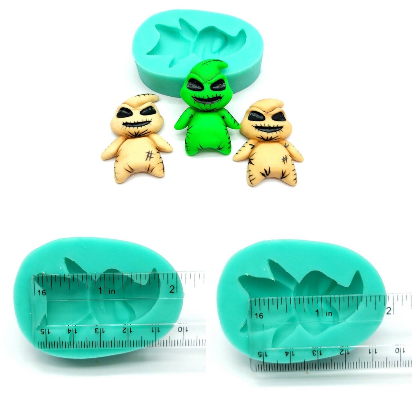 Boogie green monster mold, Halloween green monster mold, cake decorating mold, cake pop mold   NS049