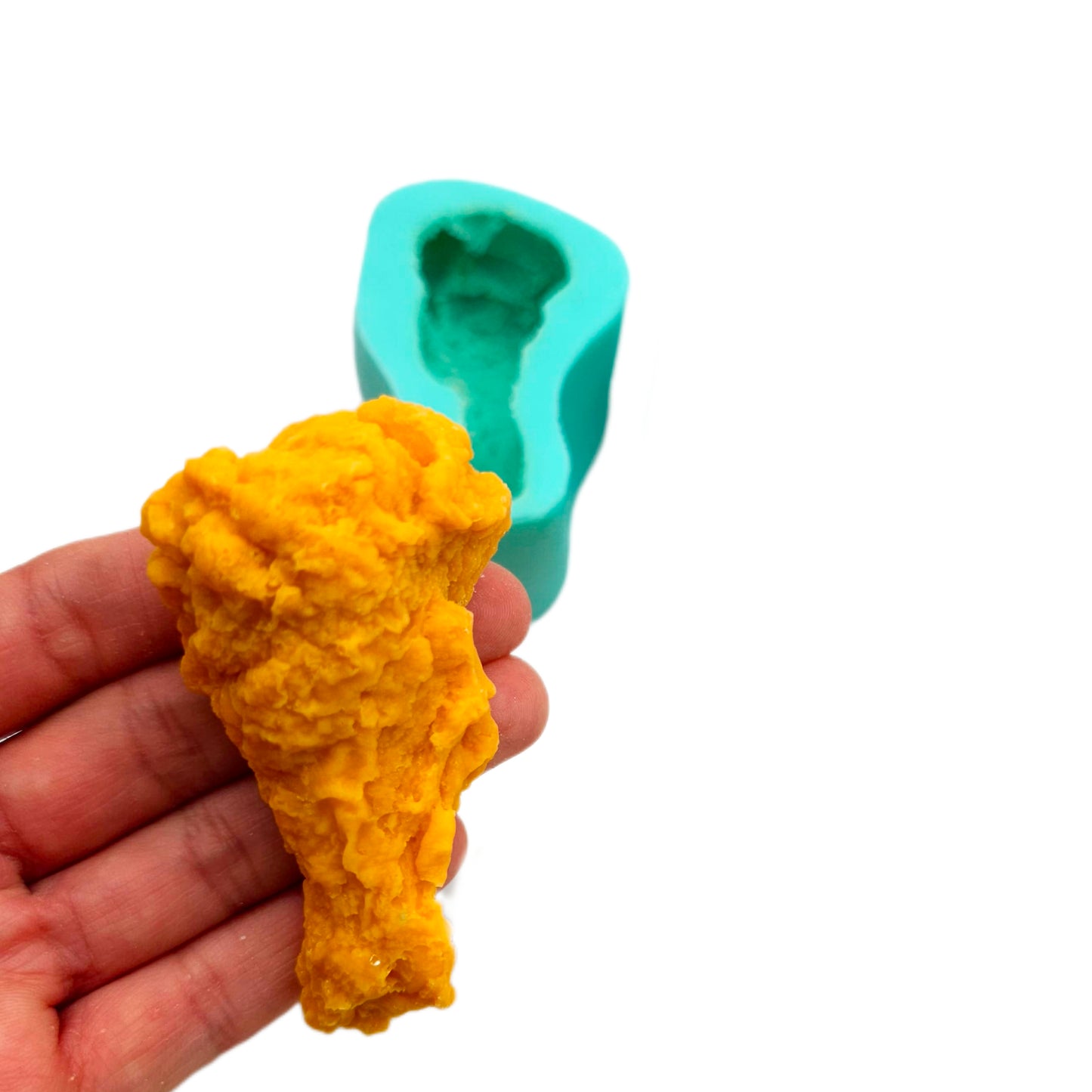 Belgian waffle Silicone Candle Mold and chicken wing mold Perfect for Wax and Resin Crafting set of 2 molds