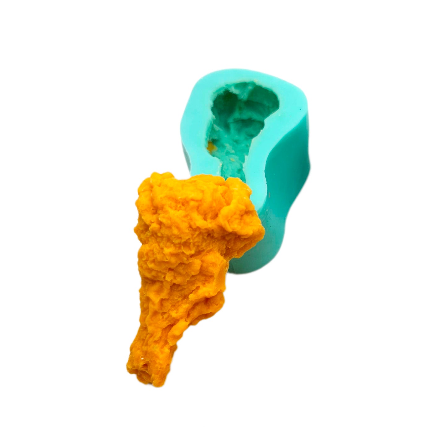 Belgian waffle Silicone Candle Mold and chicken wing mold Perfect for Wax and Resin Crafting set of 2 molds