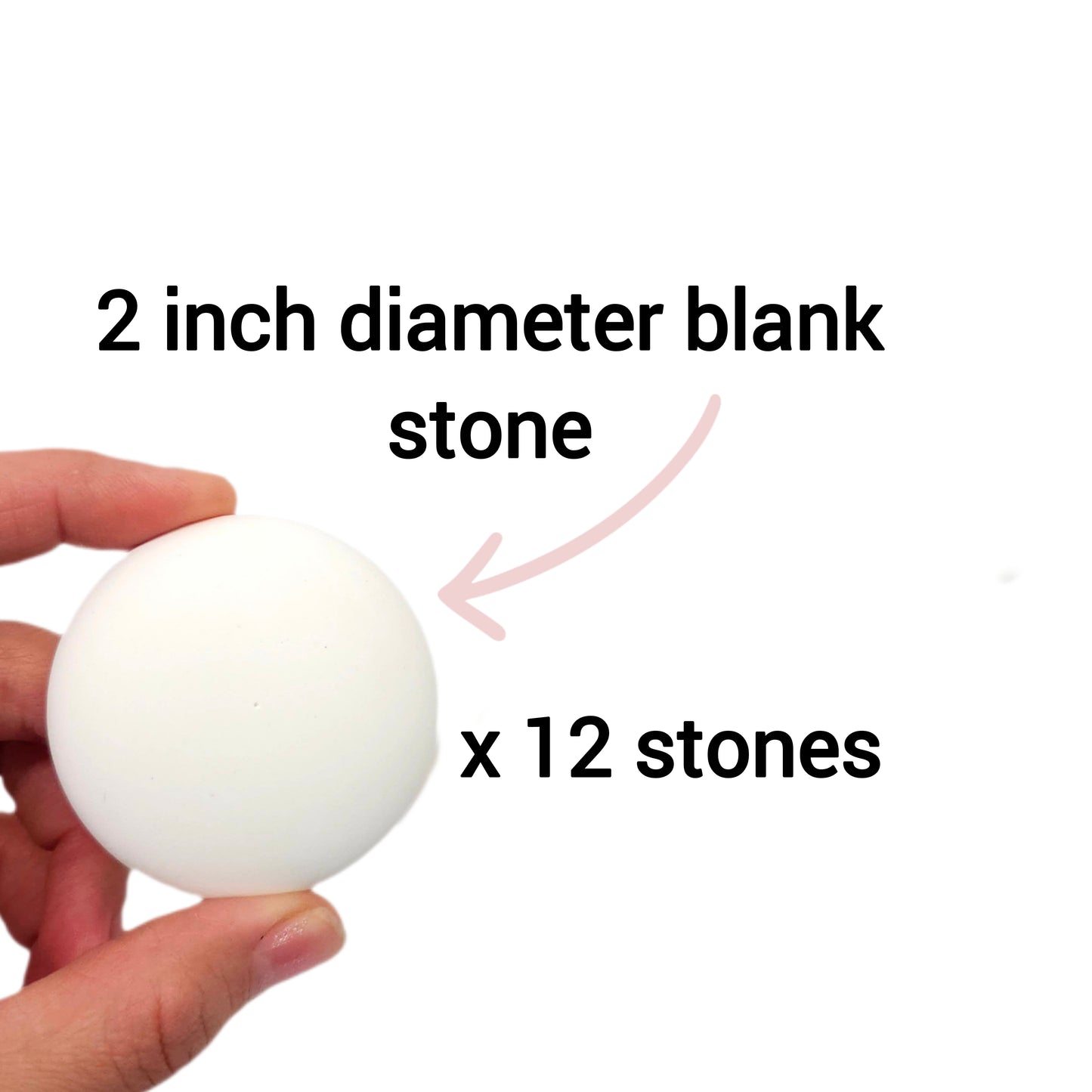 2 inch set of 12 Paintable Craft Handmade Stones for Kids and Family Activity, School Gift, Holiday Fun, Creativity painting stones kids