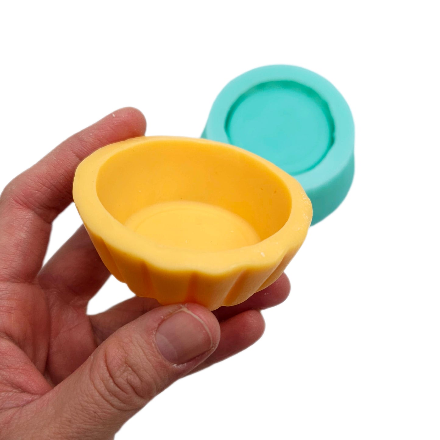 Tart crusts wax silicone mold candle dessert mold Resin mold Soap mold Tart mold Set of 2 Mini pie crust realistic candle wax melts