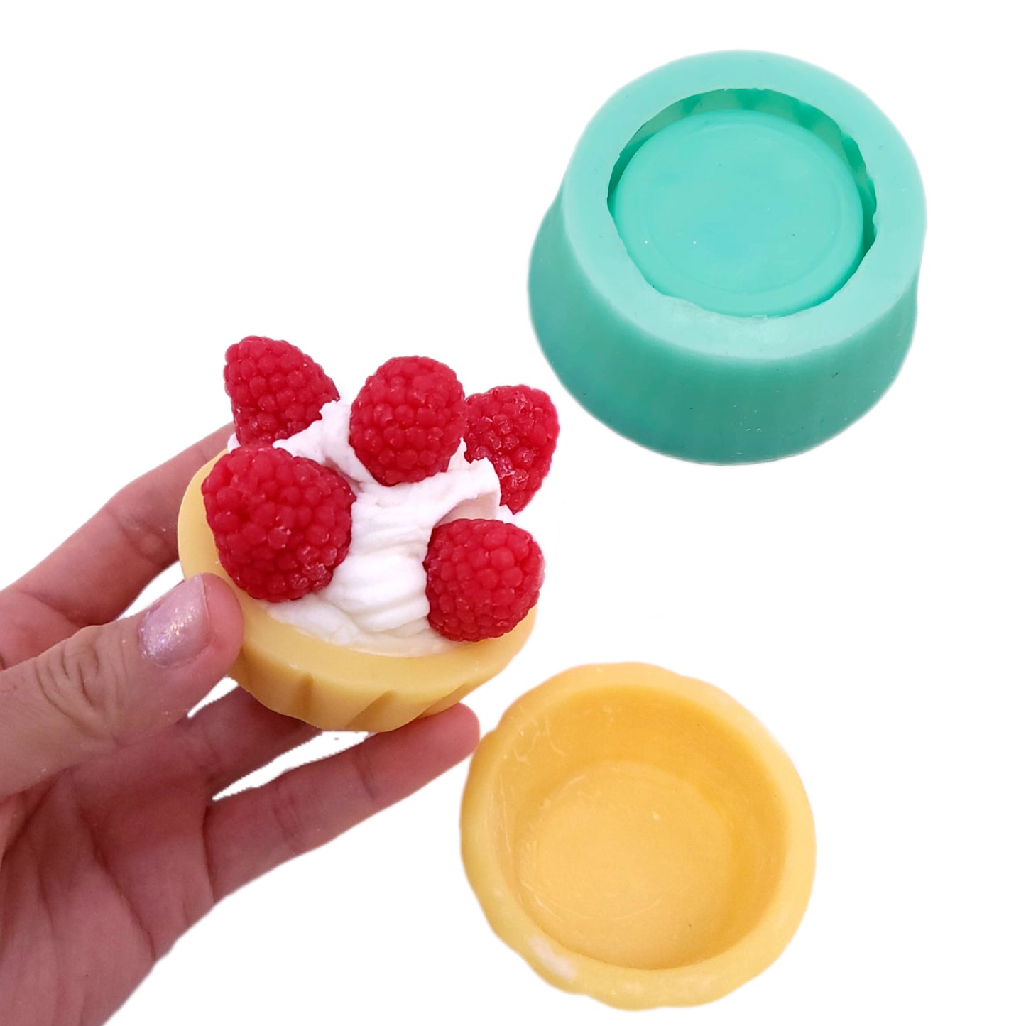 Mini pie crust realistic Tart crusts great quality Wax mold Resin mold Soap mold Realistic Flexible mold