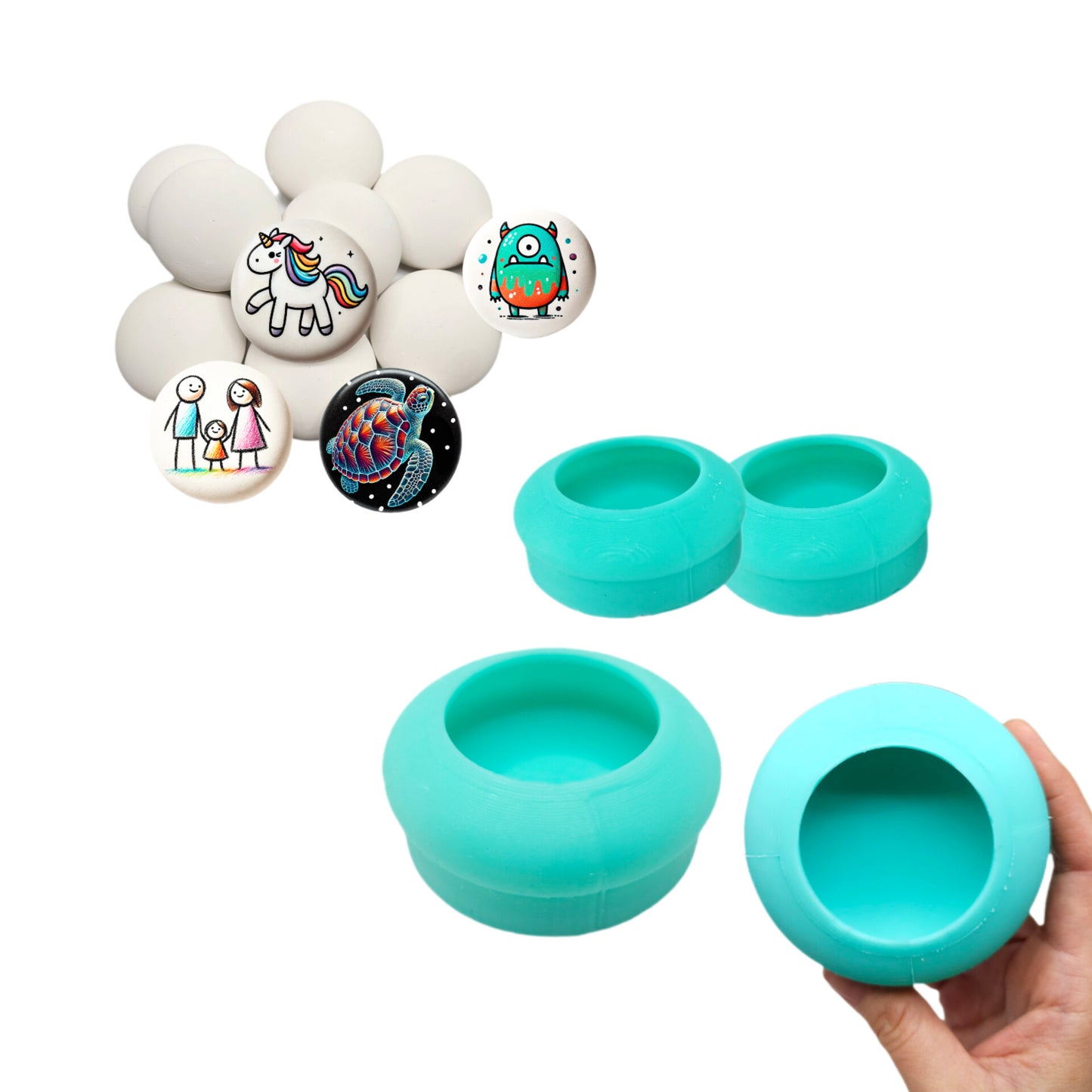 Mandala stone making molds Mandala Silicone Molds dotting art stones silicone mold 4 pcs Mandala Stone