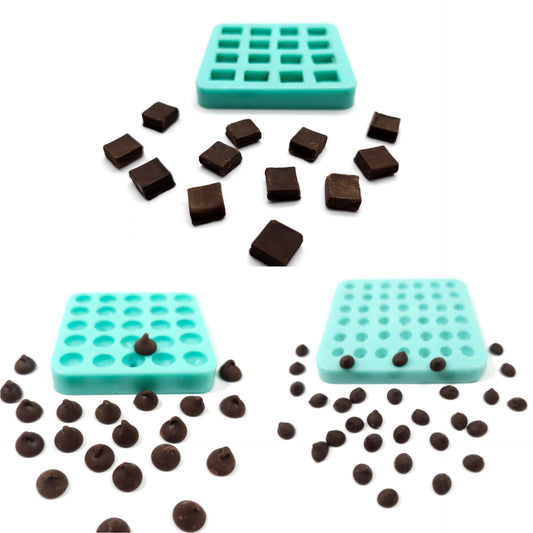 Chocolate drops mold mini Chocolate chip mold Candle Silicone Mold Soap Mold for Resin Wax melts mold Wax melts