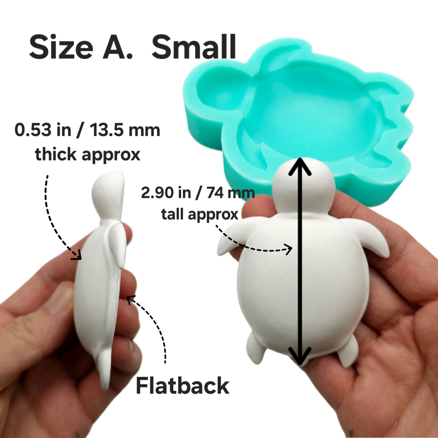 Sea Turtle Chocolate Mold Flexible Silicone Mold for Resin DIY Art & Baking Mold mandala turtle making mold sea turtle mold plaster mold