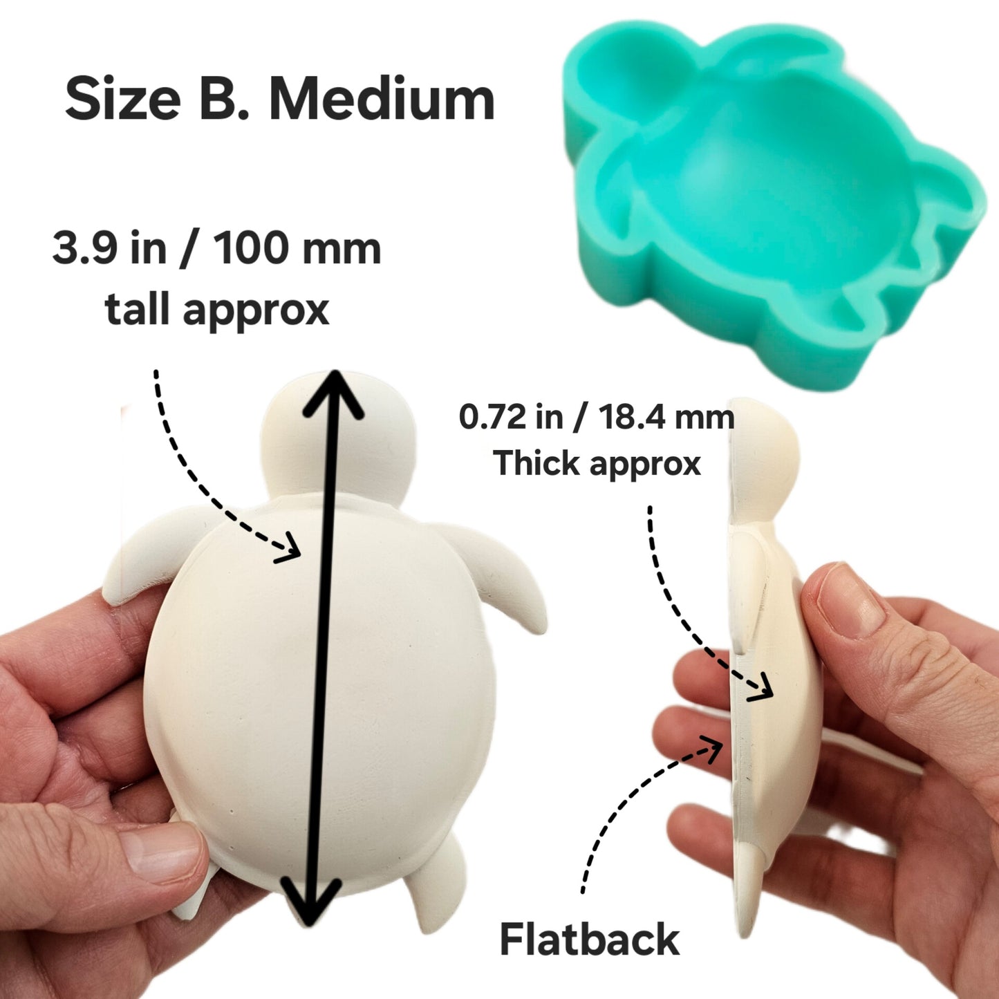 Sea Turtle Chocolate Mold Flexible Silicone Mold for Resin DIY Art & Baking Mold mandala turtle making mold sea turtle mold plaster mold