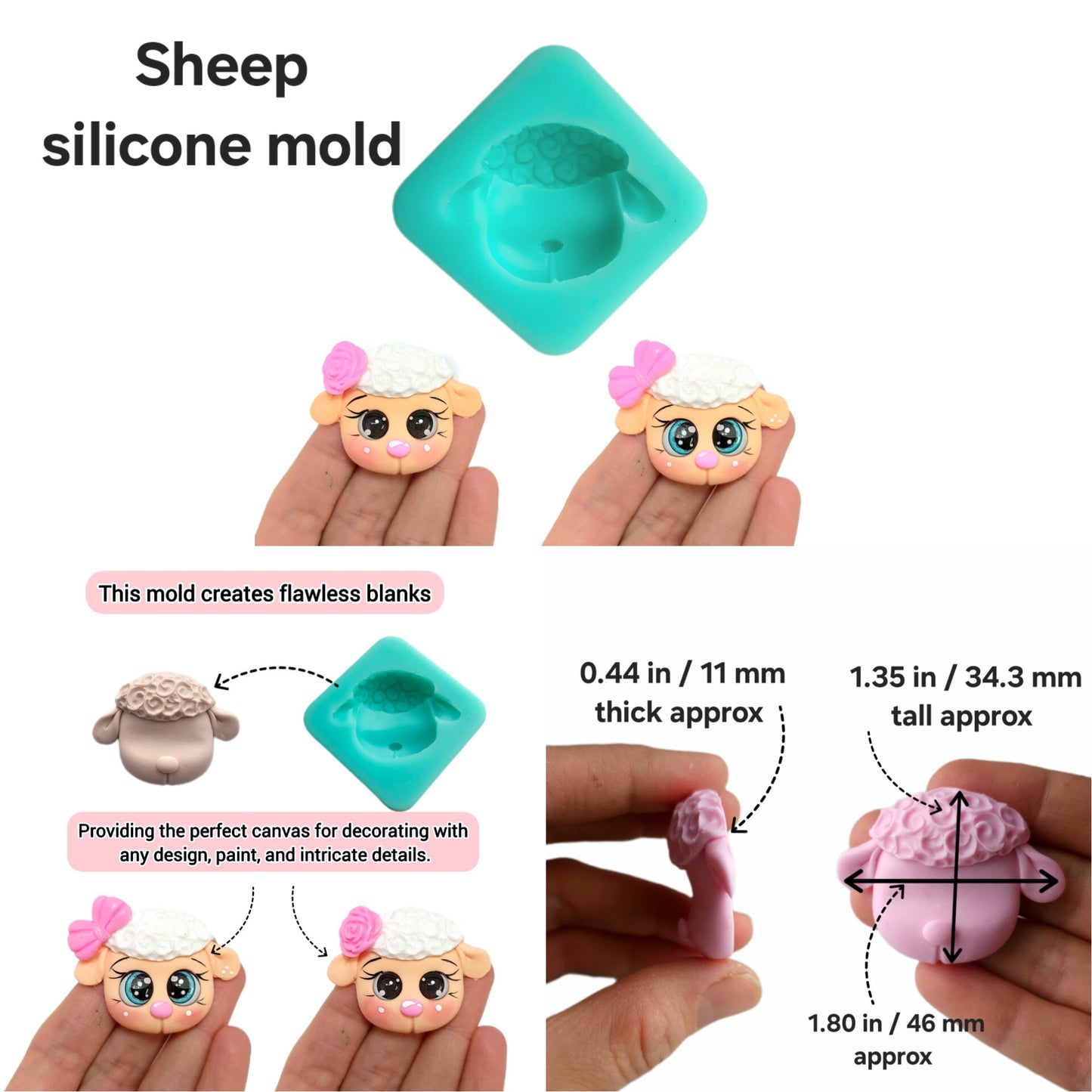 Farm animals silicone mold cow mold tractor mold barn silicone mold sheep mold pig silicone mold MS819