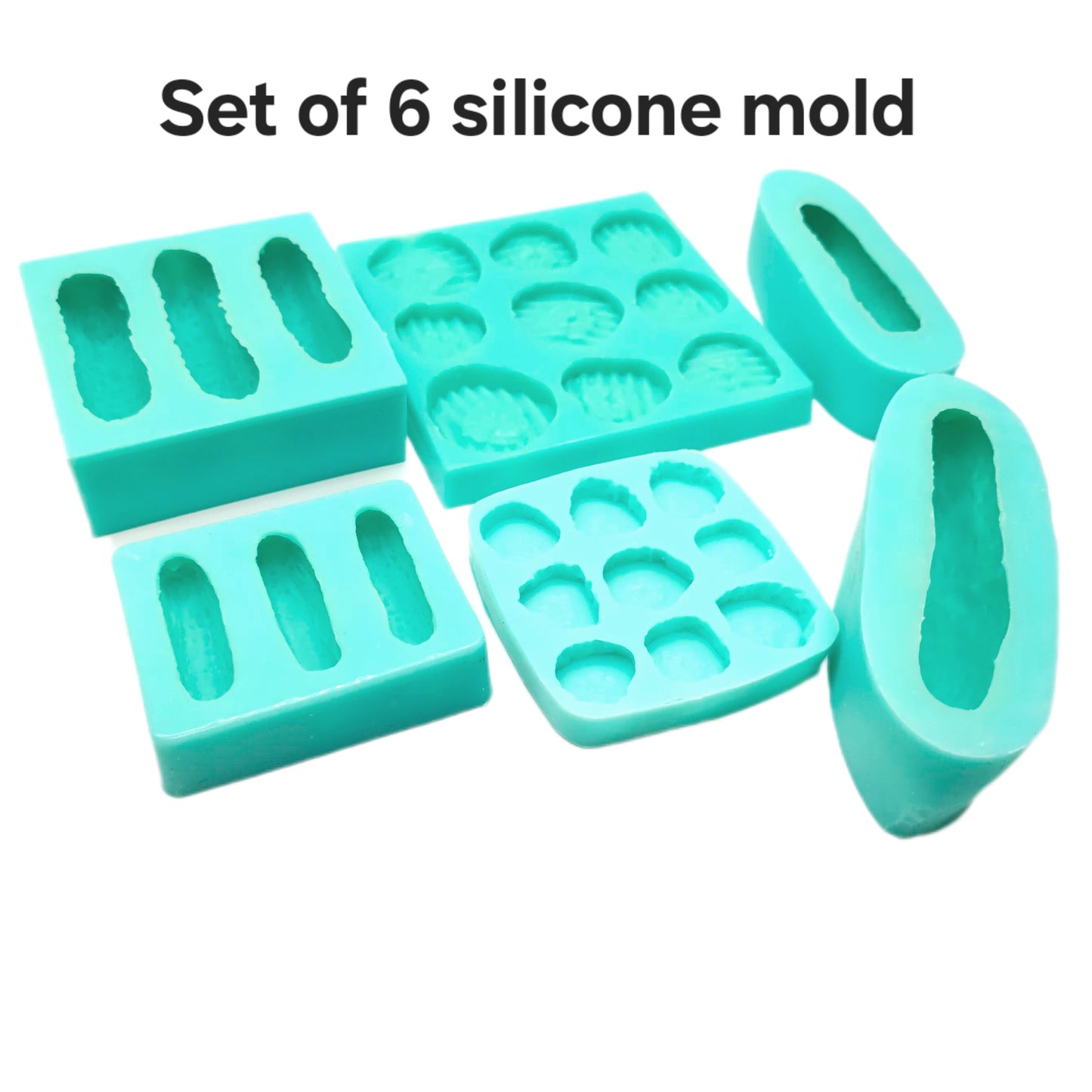 Pickle Molds collection set 6 of silicone molds pickle cucumber slices Silicone Mold Wax mold Resin mold Soap mold Realistic Flexible mold
