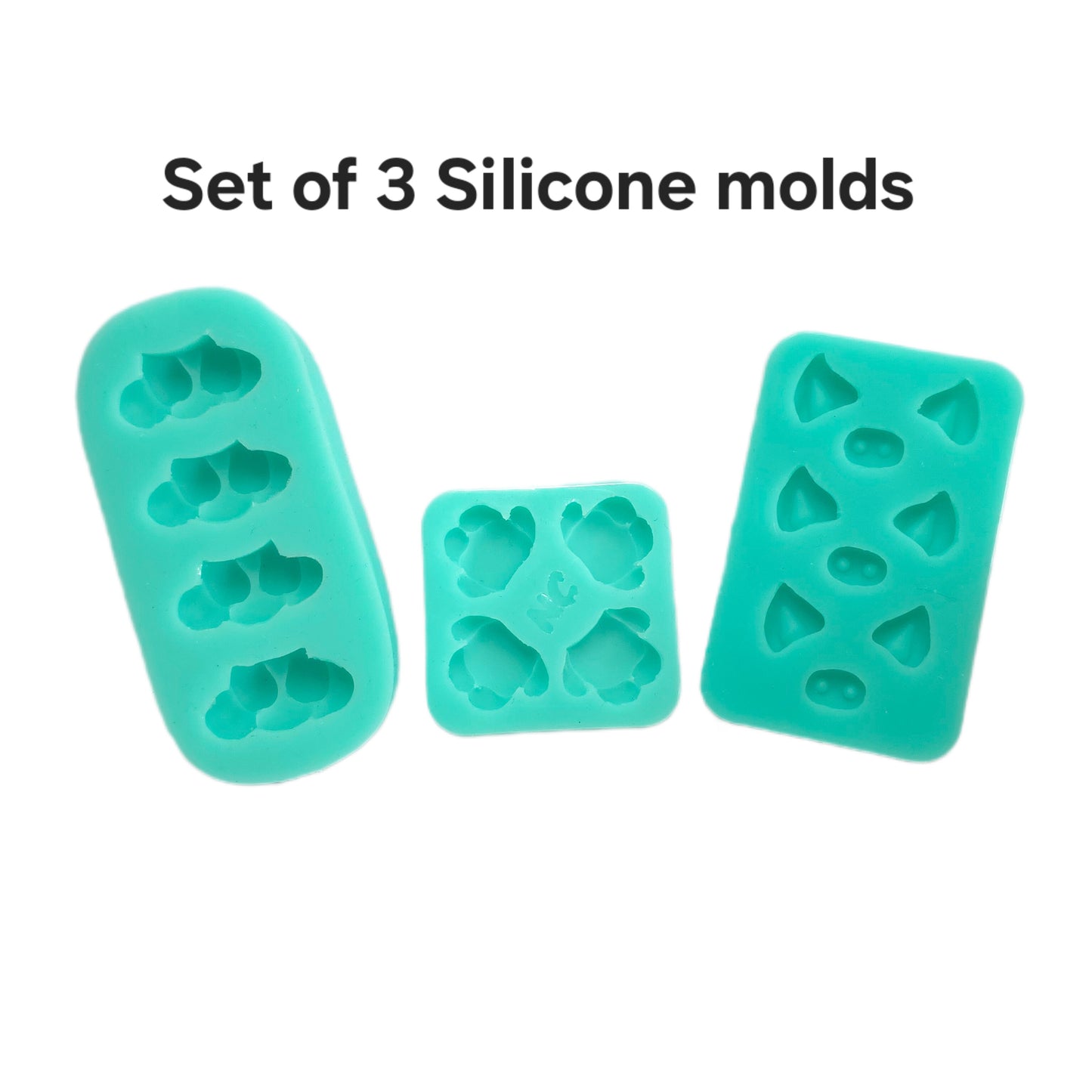 Silicone Mold for Cake Pop Decoration Set of 3, Makes Only Animal Lower Body (Does Not Make Head) Perfect for Chocolate, Fondant, and Candy Cute Bottoms Mold for DIY Cake Pops