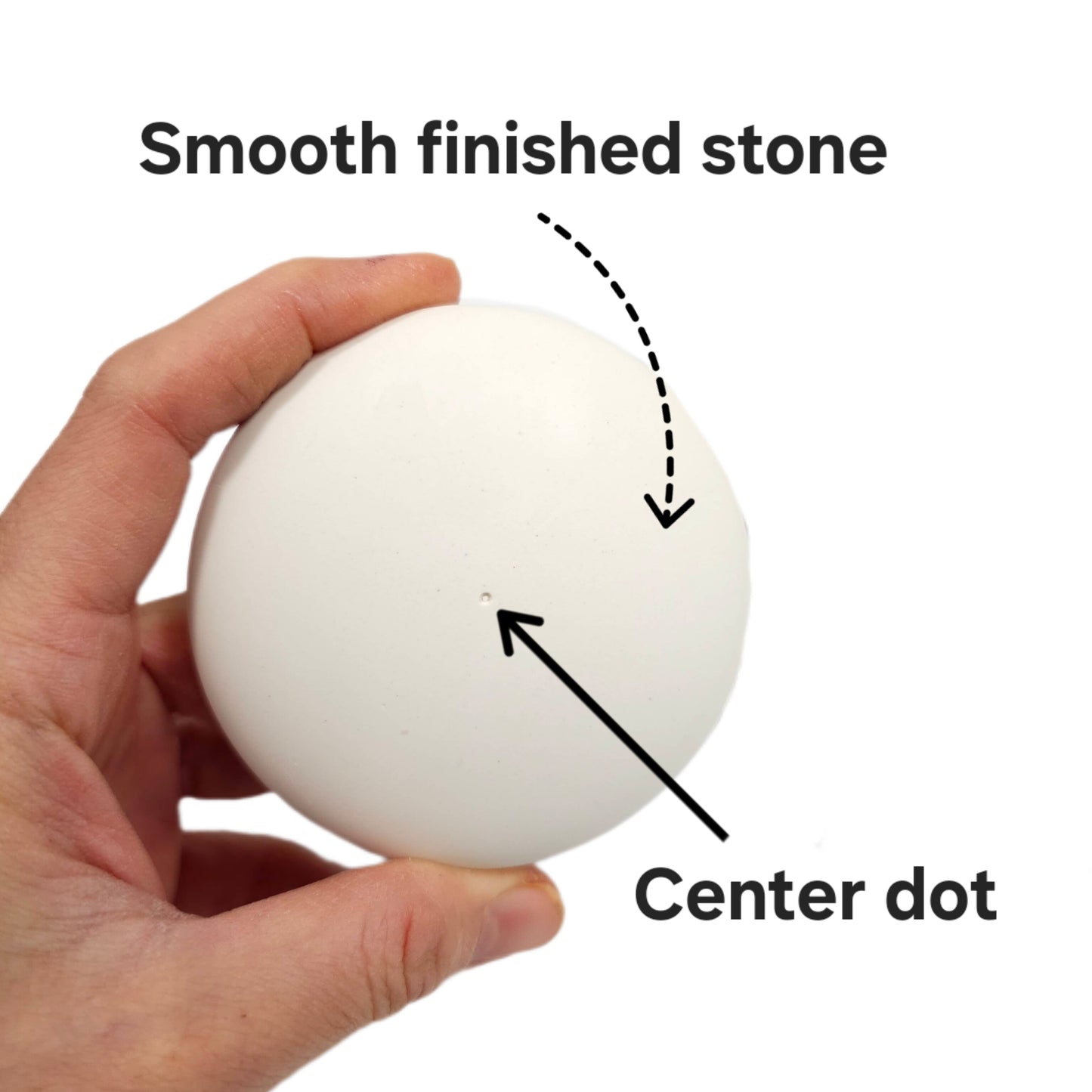 Smooth White Craft Rocks with Center Dot Plaster Painting Stones – Handmade 4” stones Acrylic Paint Art, DIY Kids Crafts, Garden Decor
