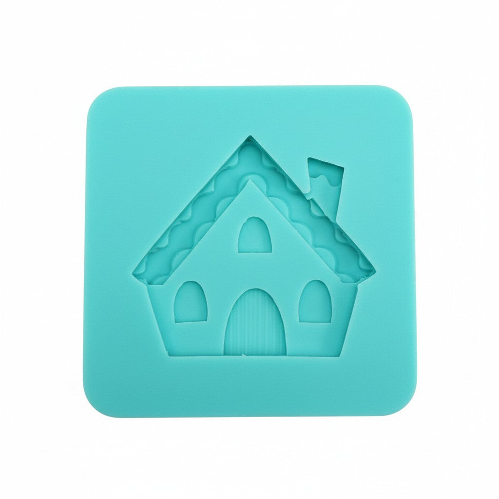 Gingerbread House Silicone Mold for Fondant Resin Clay and Miniature Crafts