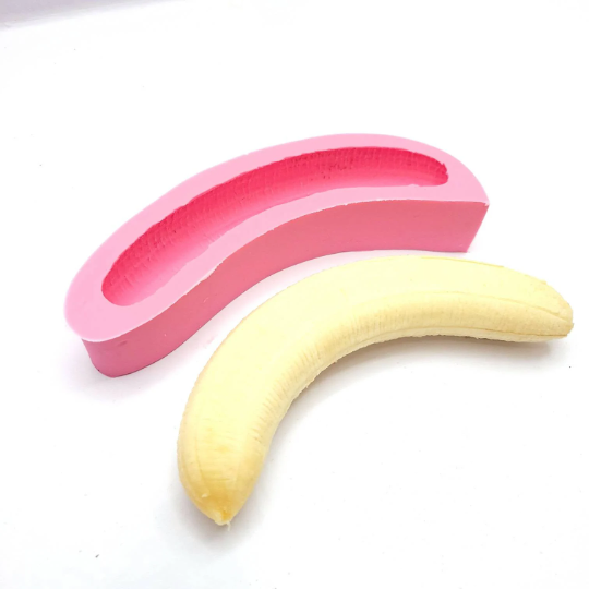 Banana Silicone mold banana split wax mold, banana resin mold, real banana mold, fake food mold NC005