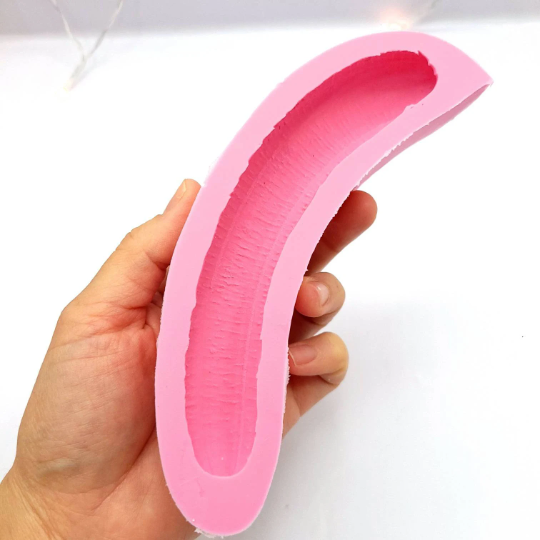 Banana Silicone mold banana split wax mold, banana resin mold, real banana mold, fake food mold NC005