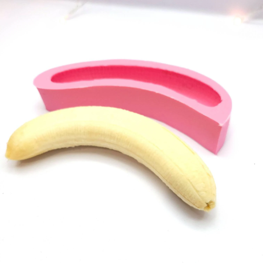 Banana Silicone mold banana split wax mold, banana resin mold, real banana mold, fake food mold NC005