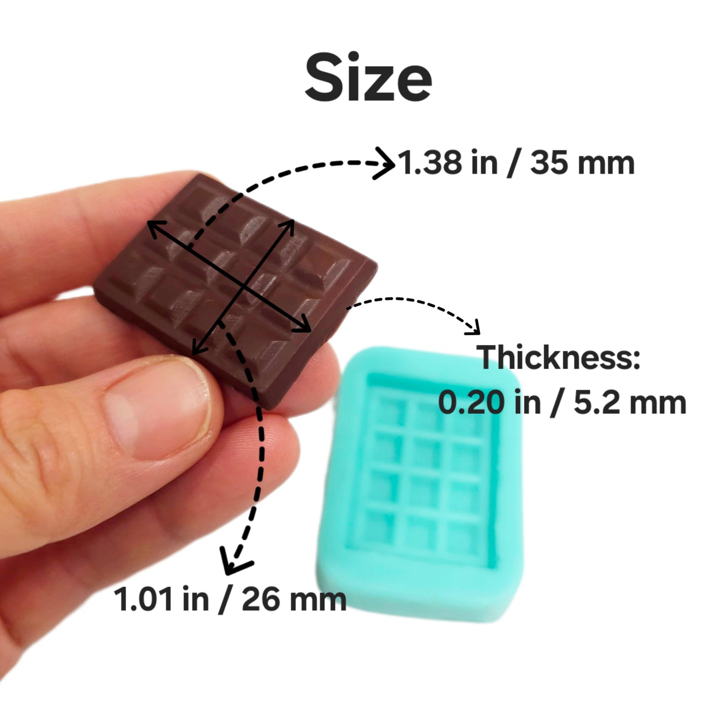 S'mores Graham cracker mold chocolate and/or Marshmallow Silicone mold Bundle option Mold for Wax,  Mold for Resin