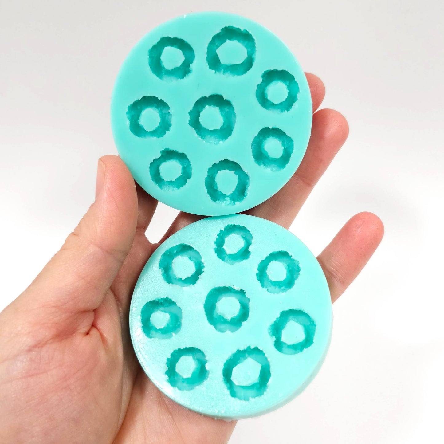 Silicone Fruit Rings Mold - Versatile 8-Cavity Design for Wax Melts and Candle Topping NC107