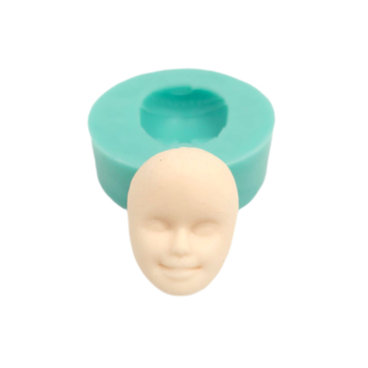 Doll face mold, princess face mold, dolly face Flexible Silicone Molds, Silicone Mold for making Doll Faces, Polymer Clay Resin NC035