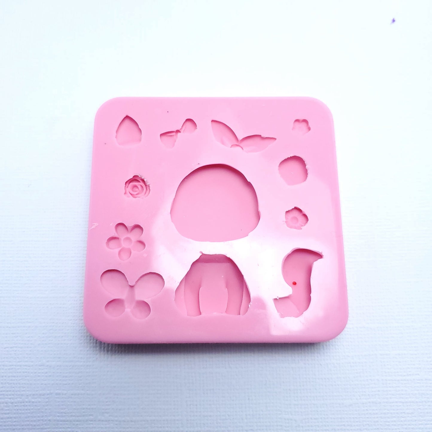Cute Big-Head Animal Full-Body Silicone Mold for Crafts and Baking MS175