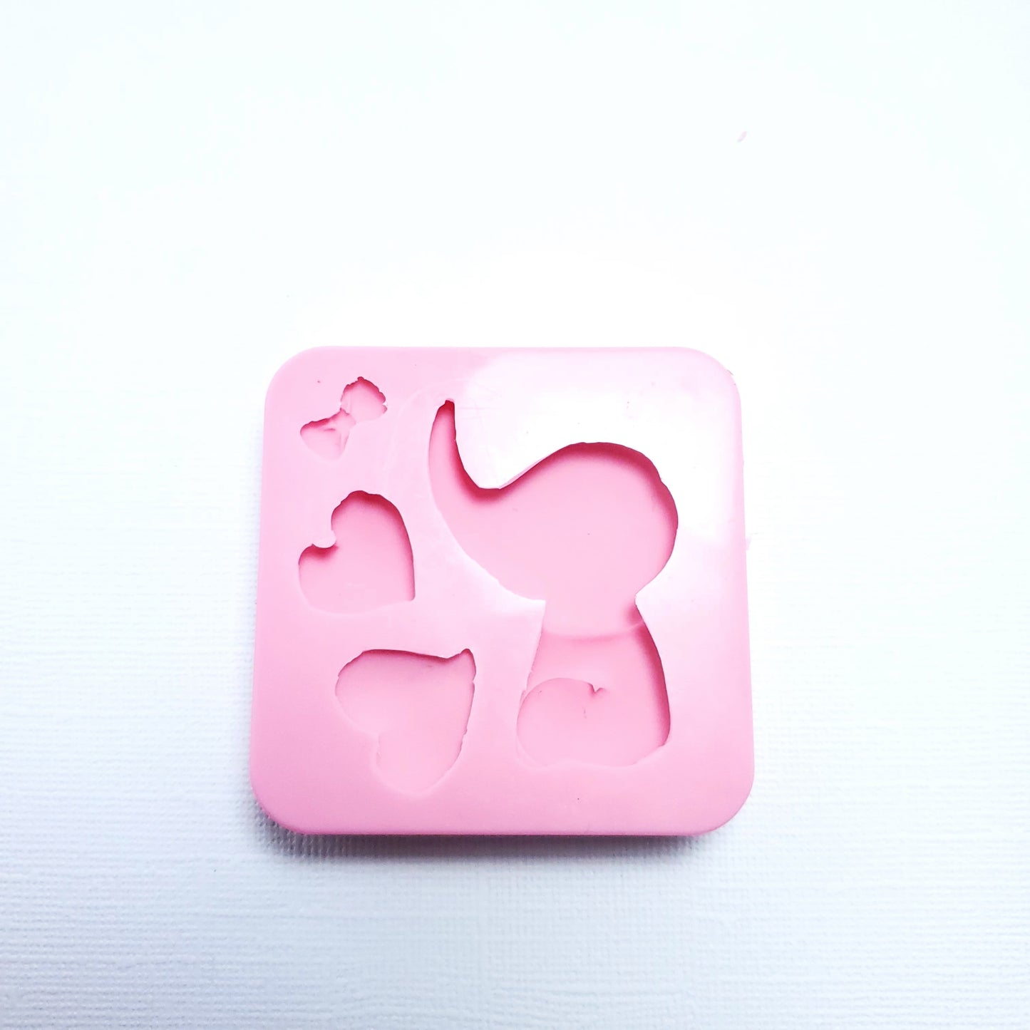 Baby Elephant Silicone Mold for Fondant, Resin, Polymer Clay and Miniatures