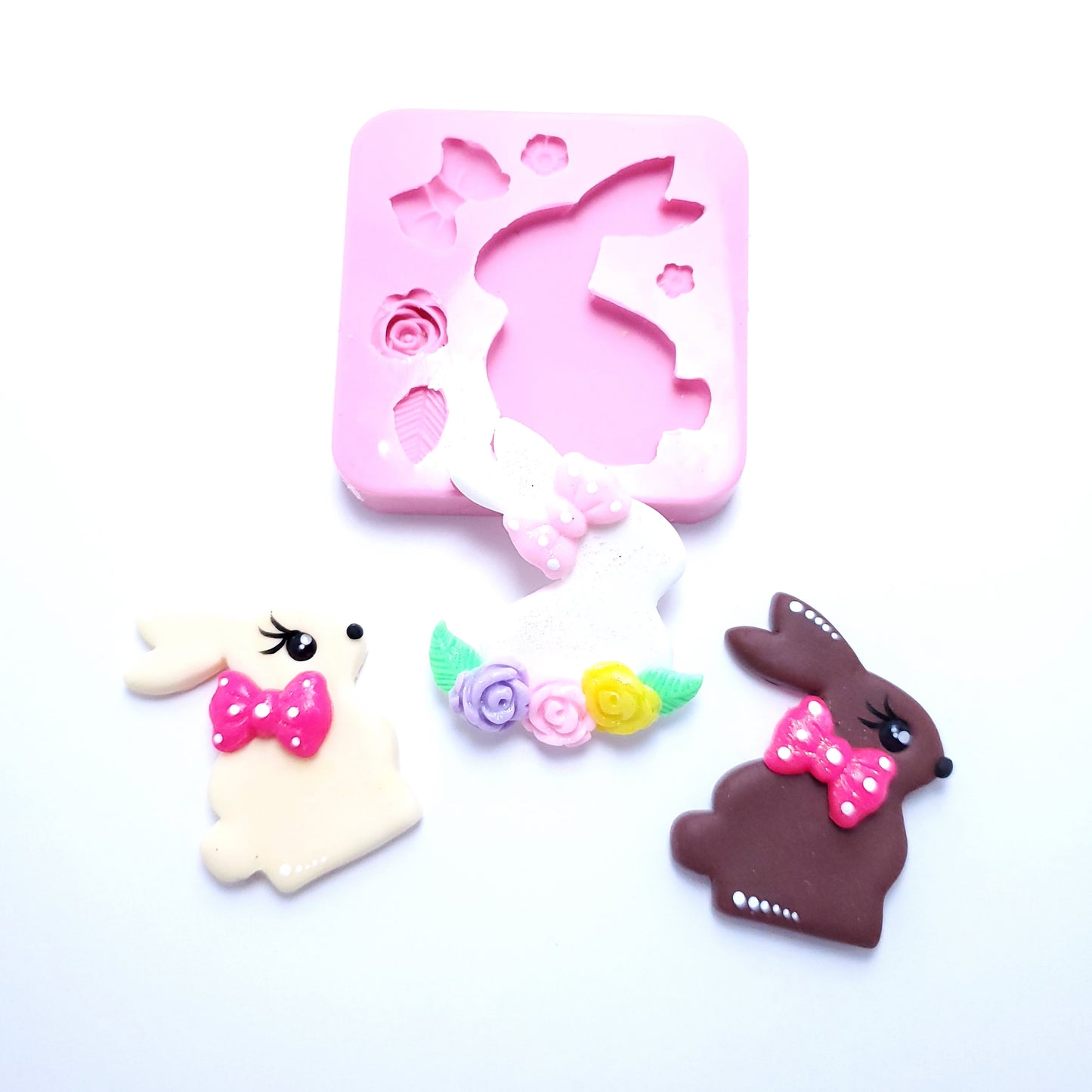 Chocolate Bunny Easter Mold Multi-Project Silicone Mold MS193 for Crafts & Baking