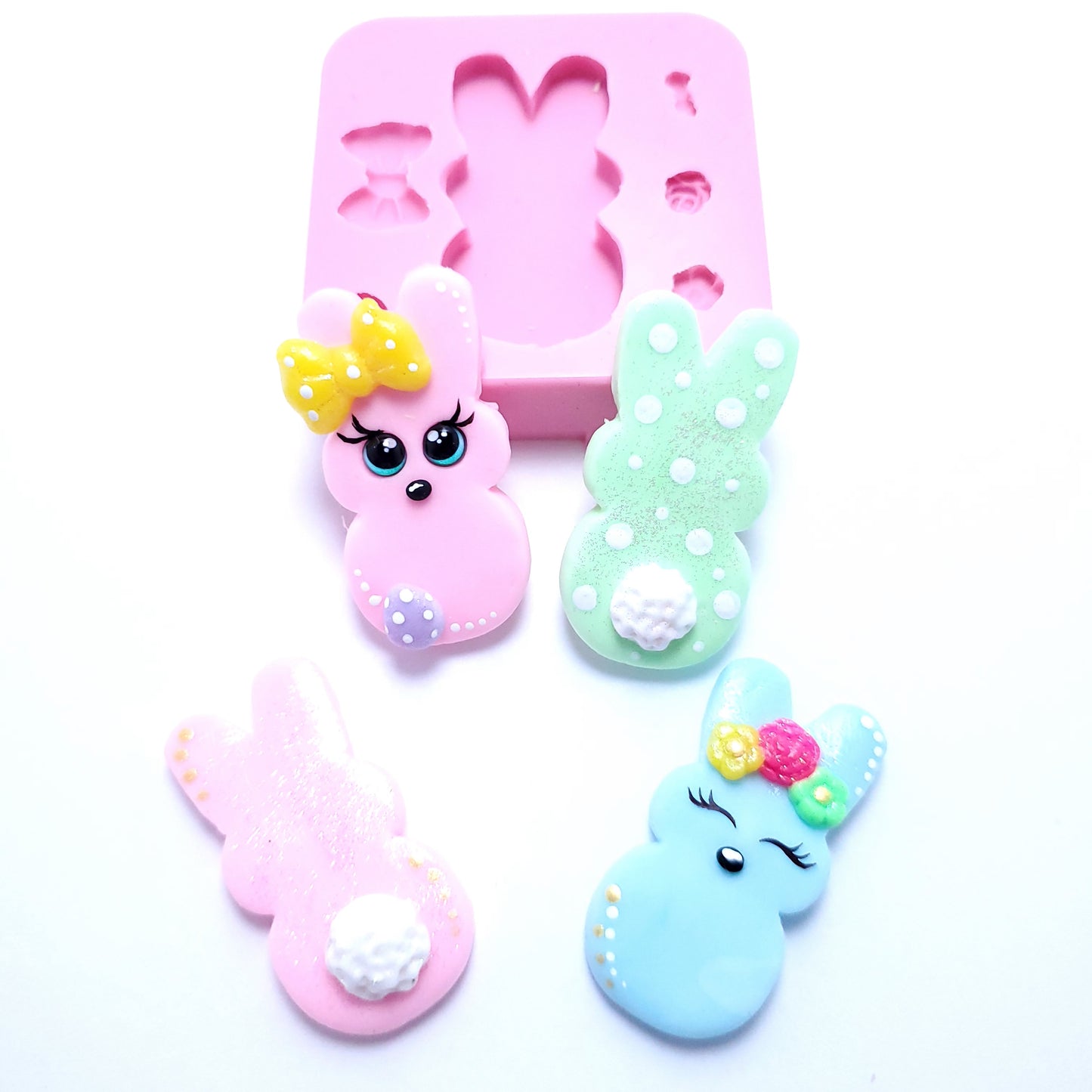 Peeps Easter Bunny Silicone Mold Multi Project MS197 for Crafts and Baking