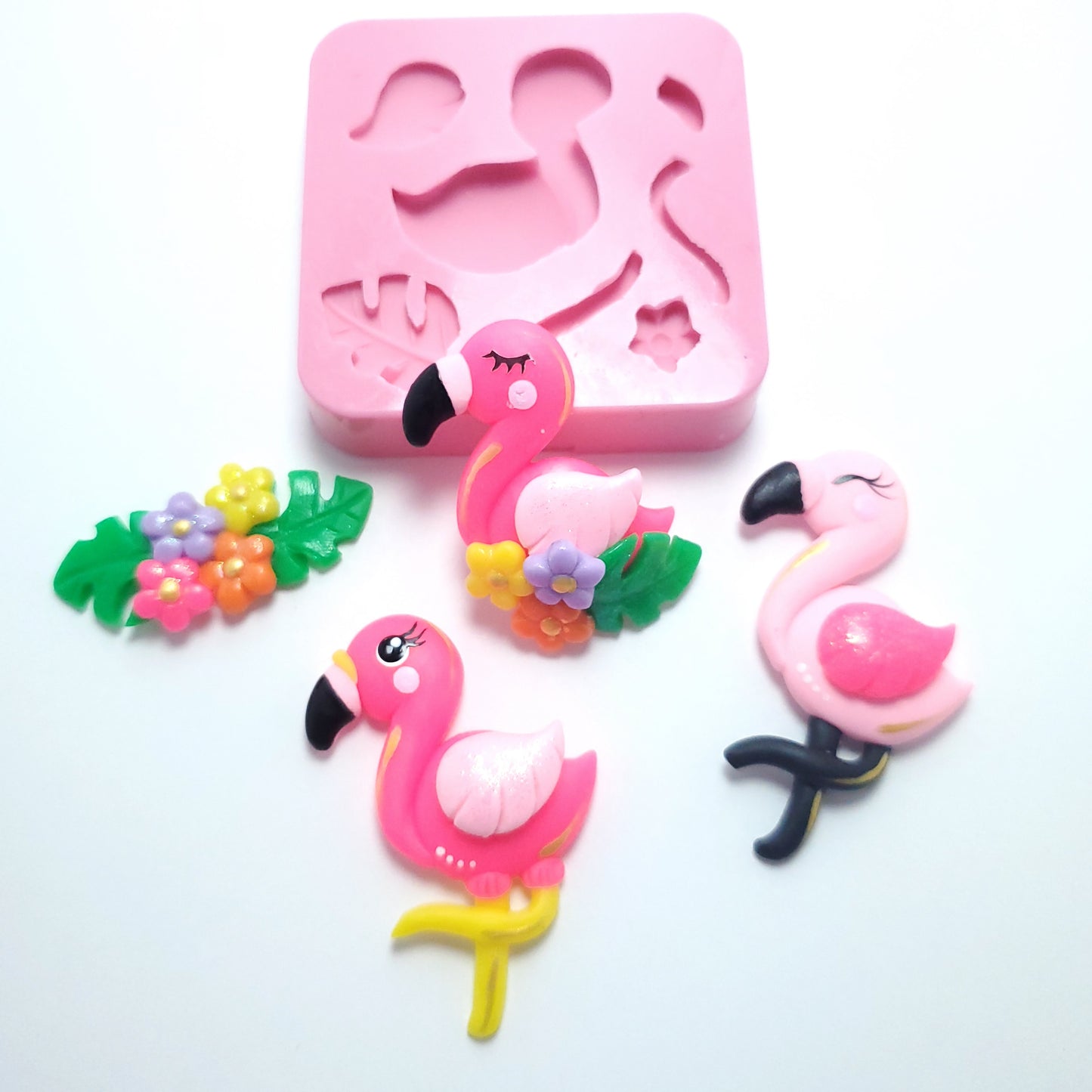 Flamingo Bird Multi-Project Silicone Mold for Crafts Baking Resin MS217