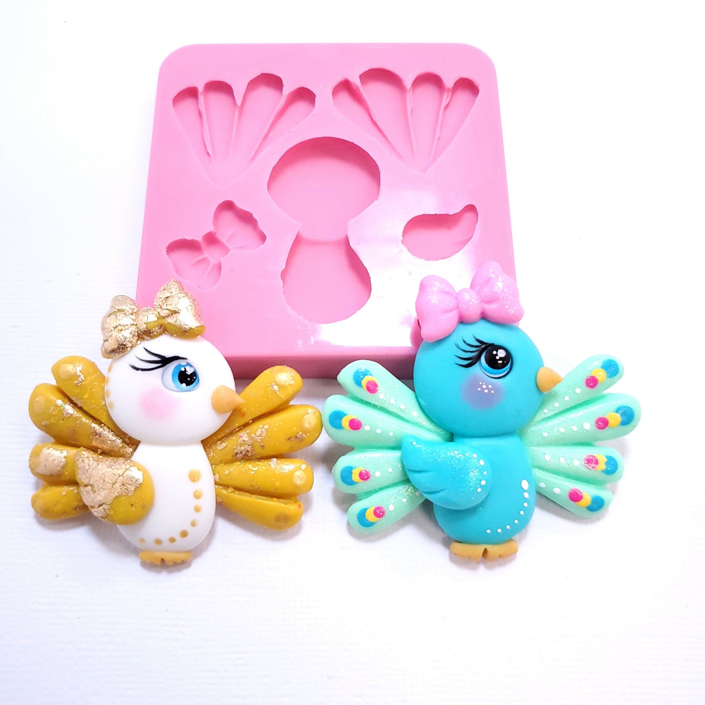 Peacock Summer Multi Project Silicone Mold MS342 for Crafts and Decorations