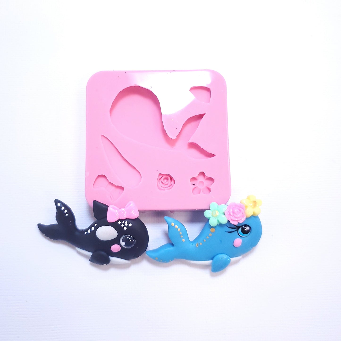 Cute Whale Silicone Mold for Cake Decorating, Fondant, Resin and Clay Crafts