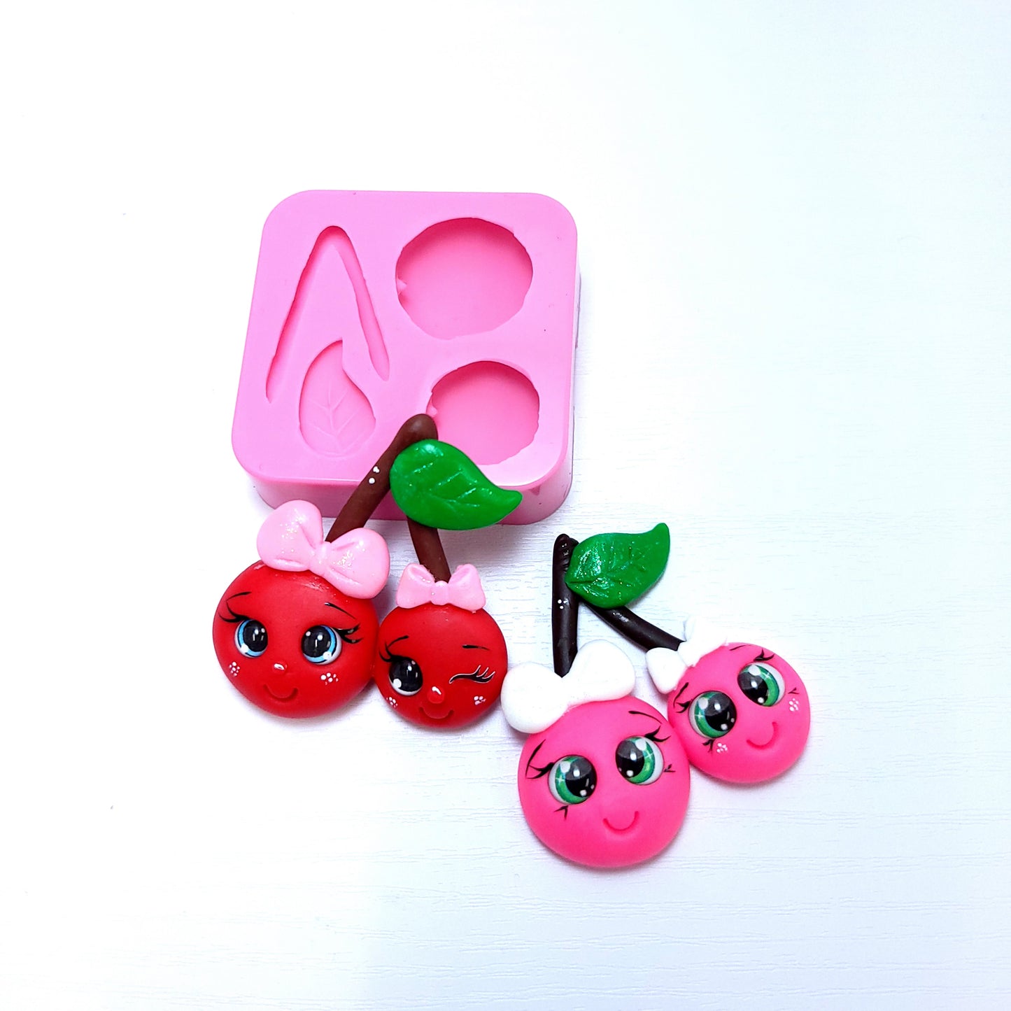 Cherries Best Friends Silicone Mold for Cute Cake Decorating and Craft Projects