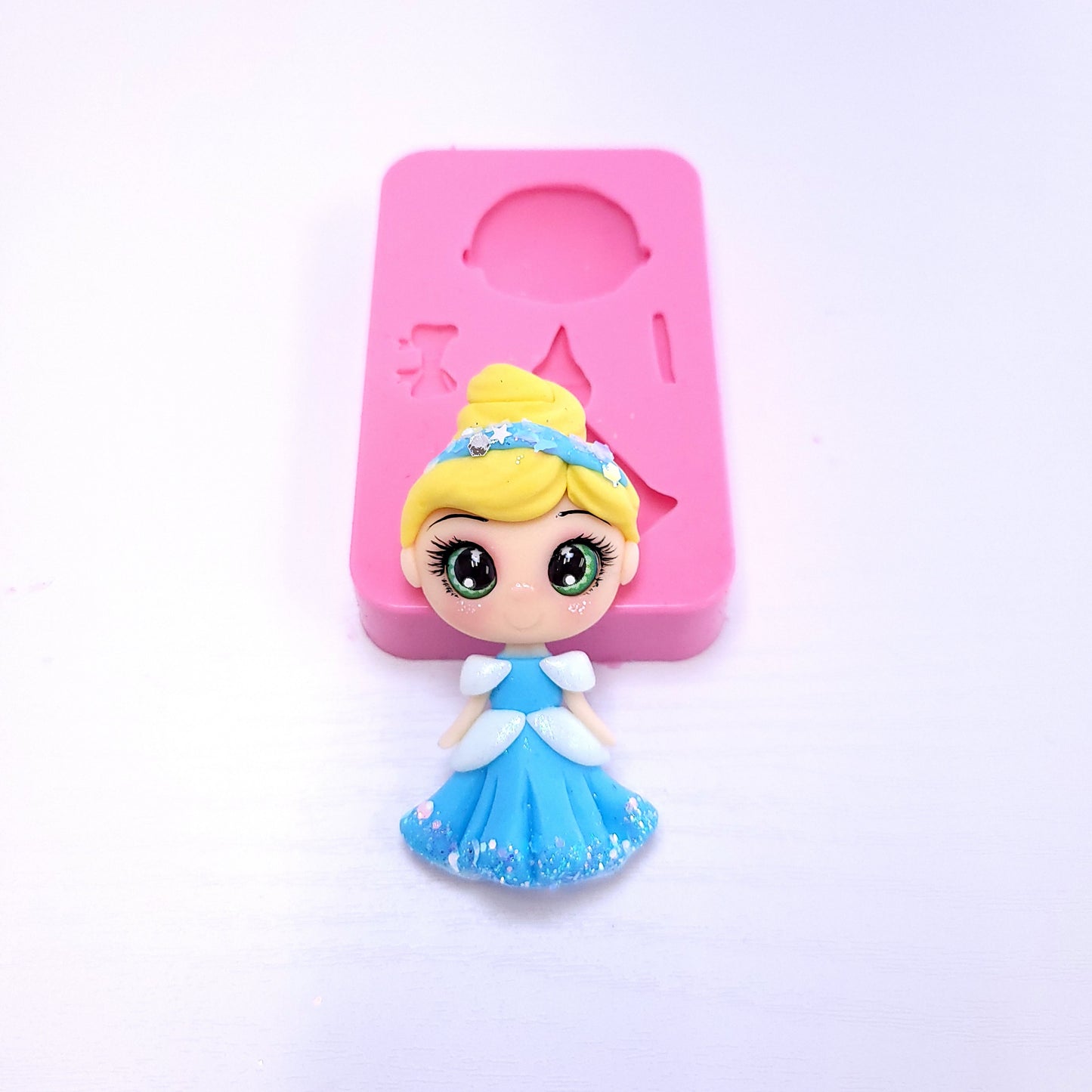 Princess Cinderella Multi Project Silicone Mold MS590 for Cake Resin Clay