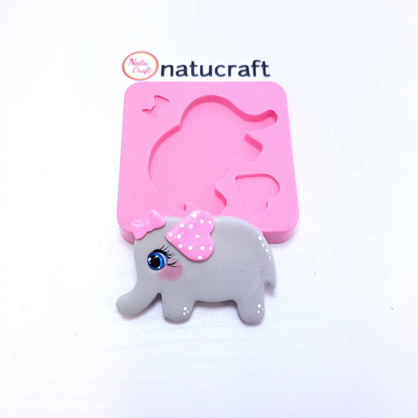 Baby Elephant Multi-Project Silicone Mold for Fondant, Resin, Clay Crafts MS722