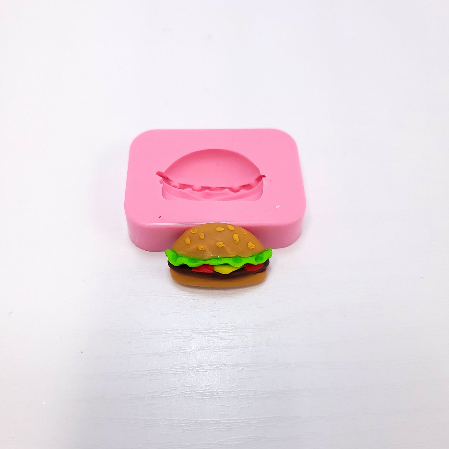 Fast Food Miniature Silicone Mold Set Burger Fries Multi Project Crafts
