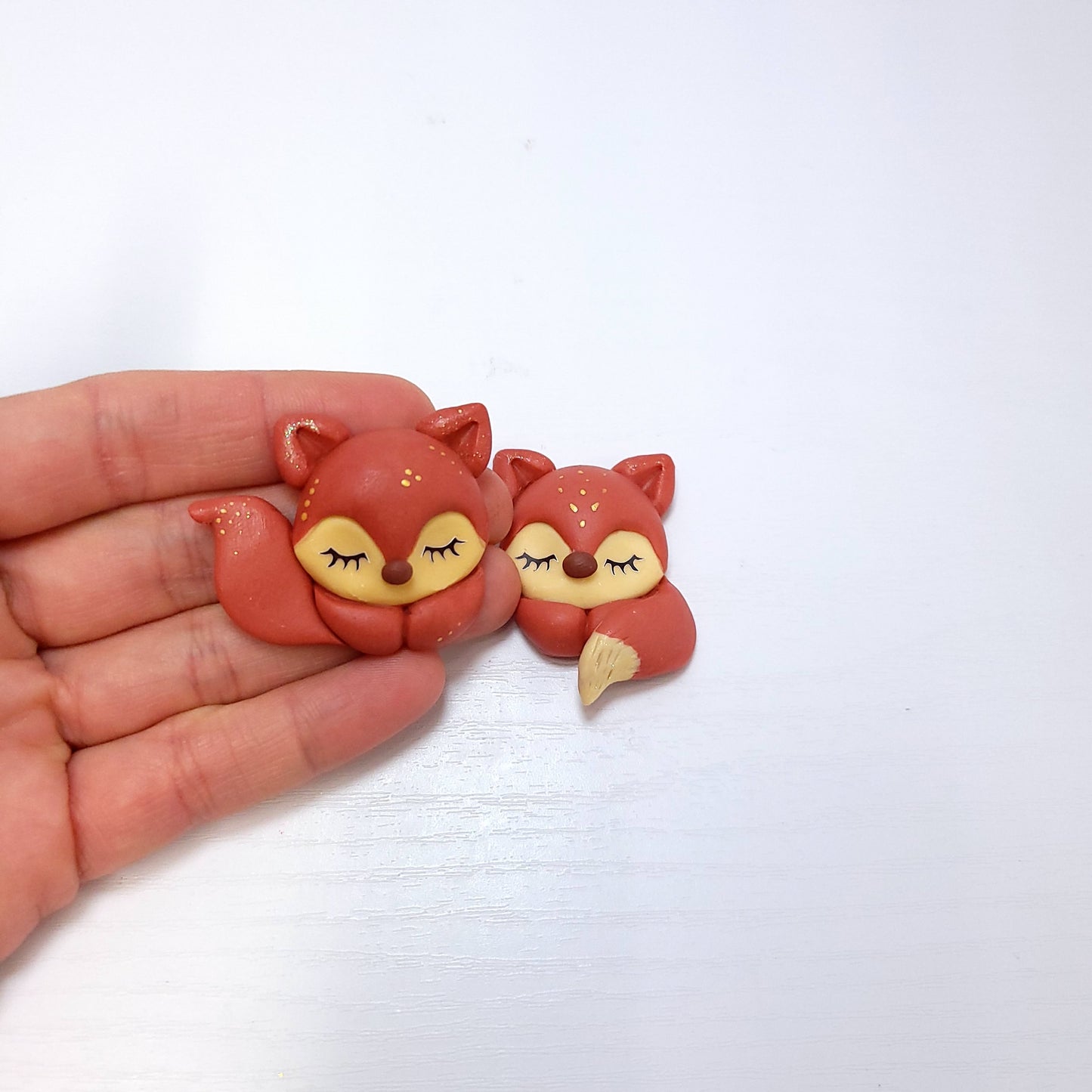 Sleepy Fox Silicone Mold for Fondant Resin Clay Miniatures Multi-Project Crafts