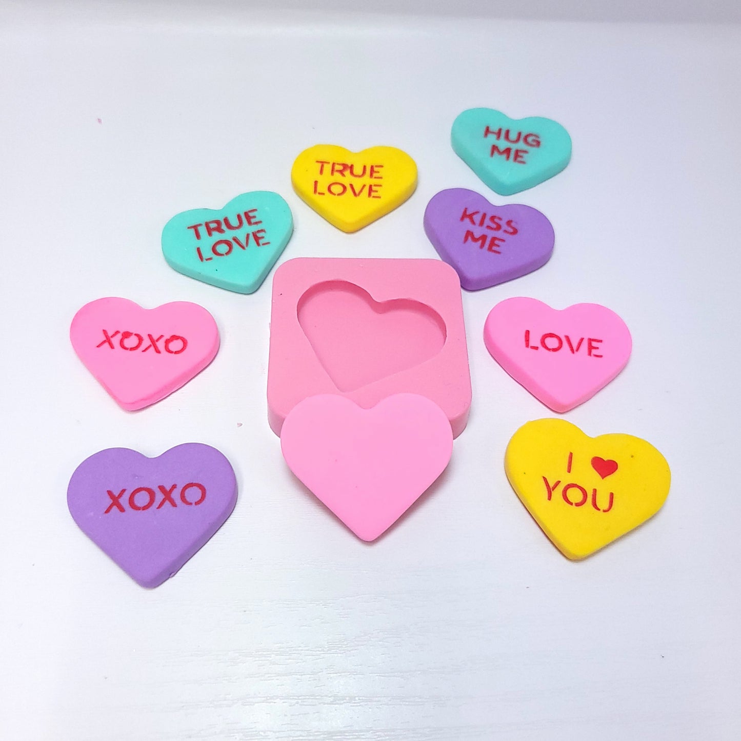 Talking Heart Stencil Multi-Project Silicone Mold MS804 for Cake Resin Clay Crafts