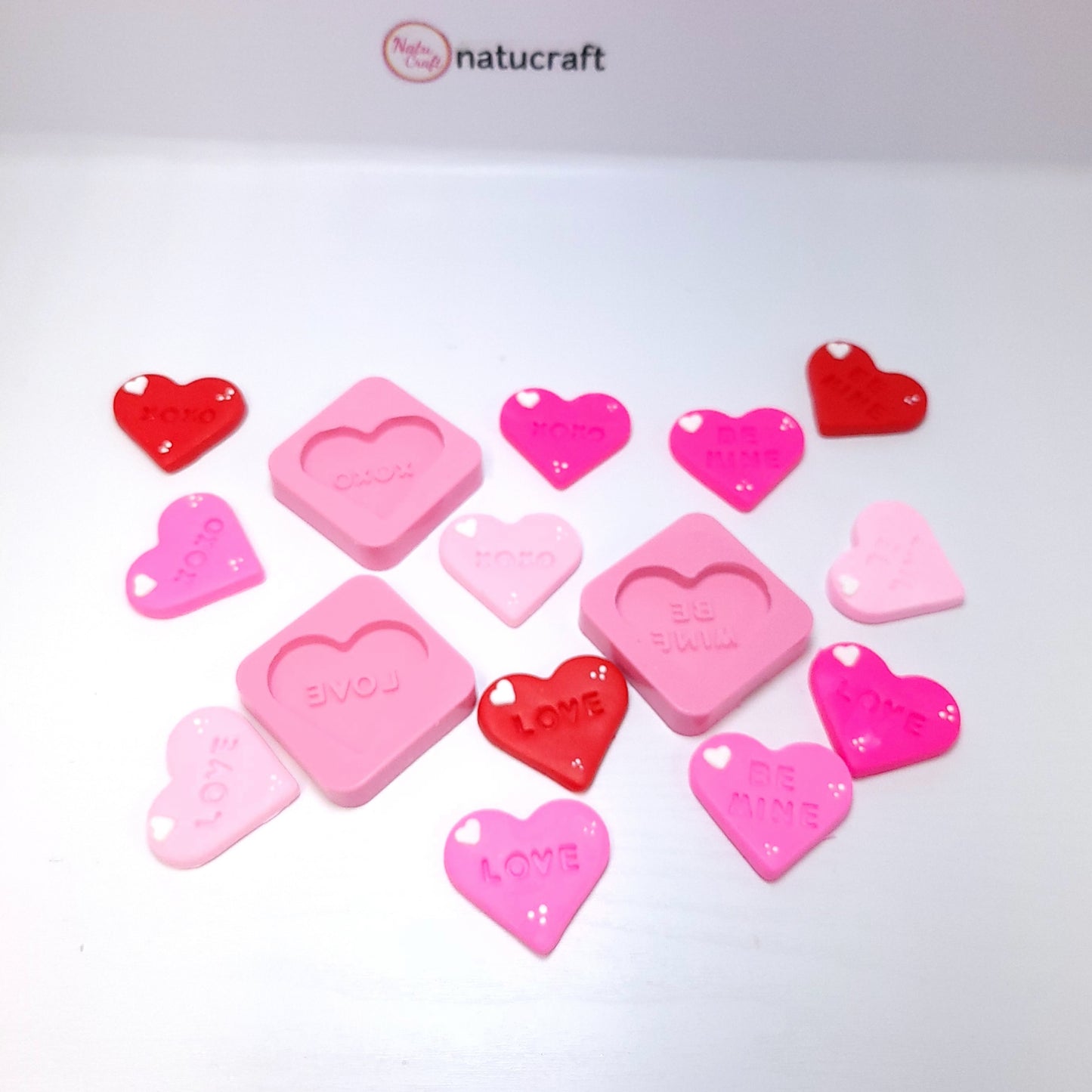 Conversation Hearts XOXO Love Be Mine Multi Project Silicone Mold MS814