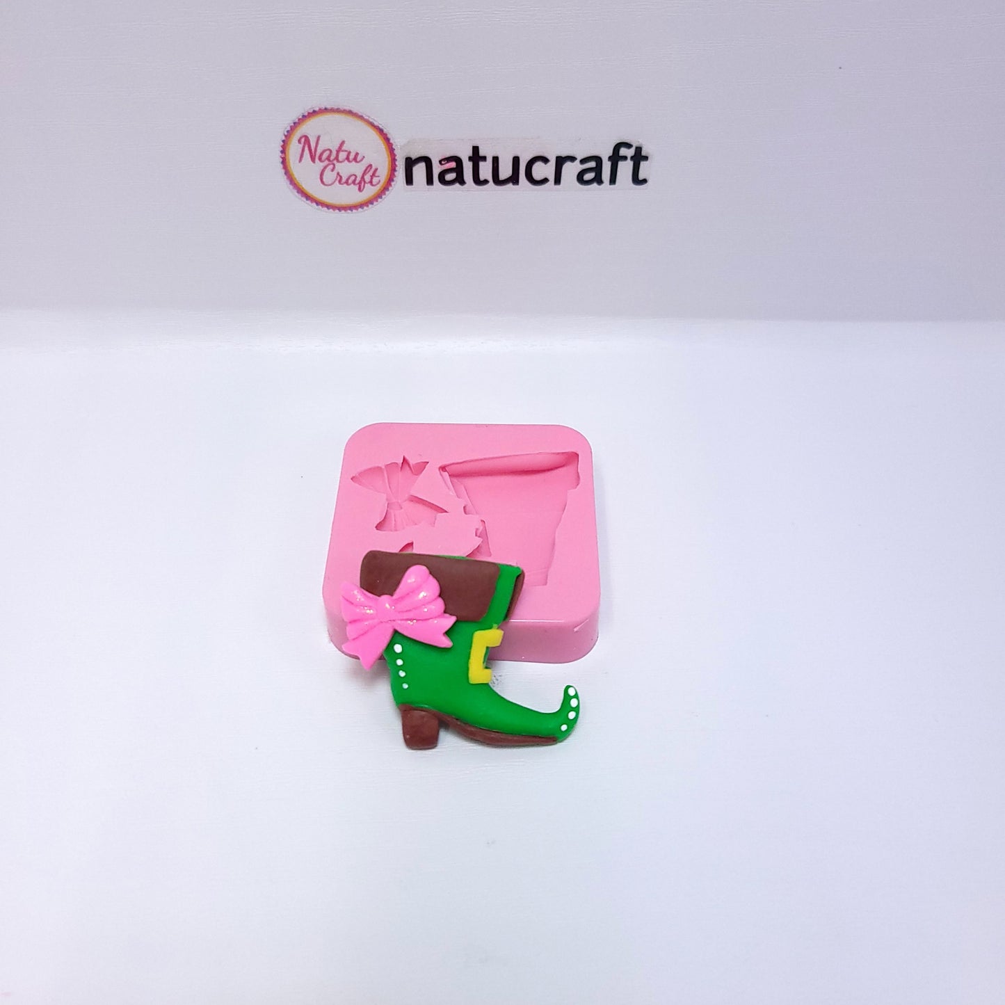 Leprechaun Shoe St Patrick Silicone Mold Mini Boot for Resin Fondant Clay