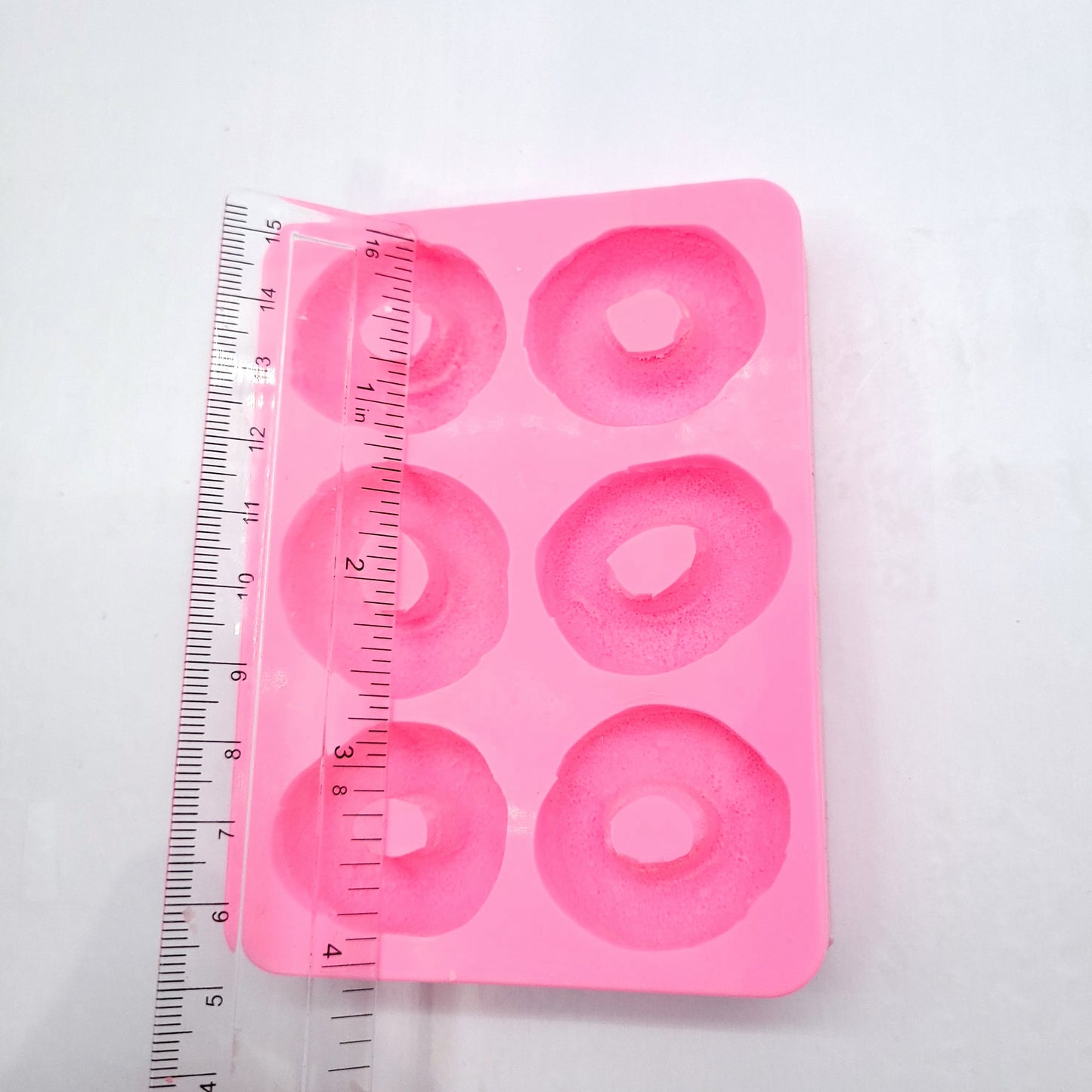 Peach rings 6 cavities Wax mold Resin mold Soap mold Realistic gummy peach rings realistic Flexible mold NC078