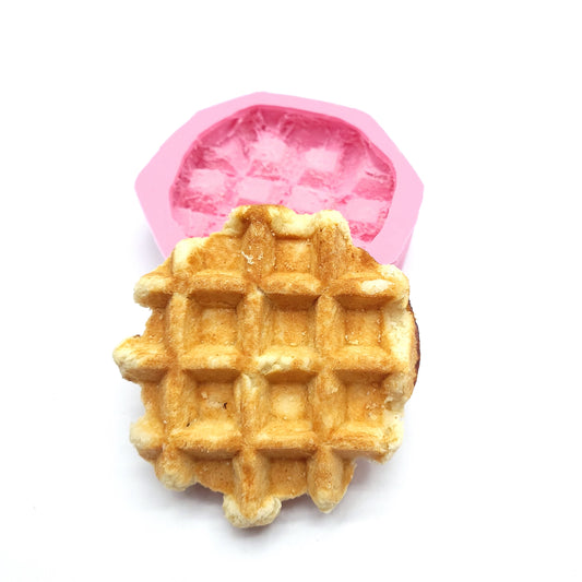 Belgian Waffles circle wafer Soap Mold Candle Mold, Mold for Wax Mold for Resin