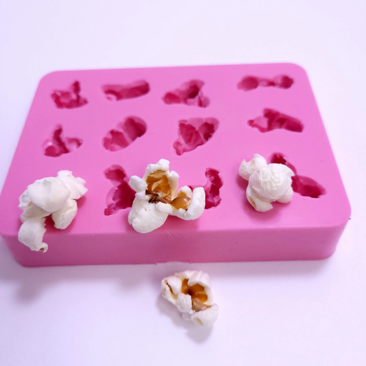 Popcorn Silicone Mold 12 cavities Wax mold Resin mold Soap mold Realistic Popcorn Flexible mold NC043