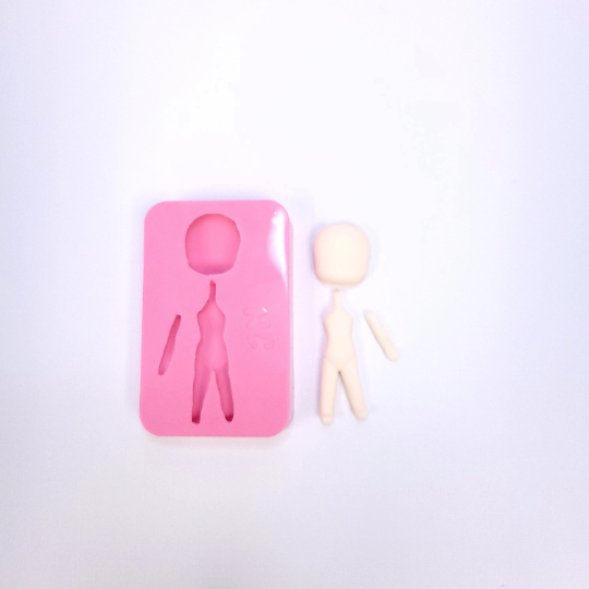 Doll Body and Head Making Multi Project Silicone Mold for Crafts MS883