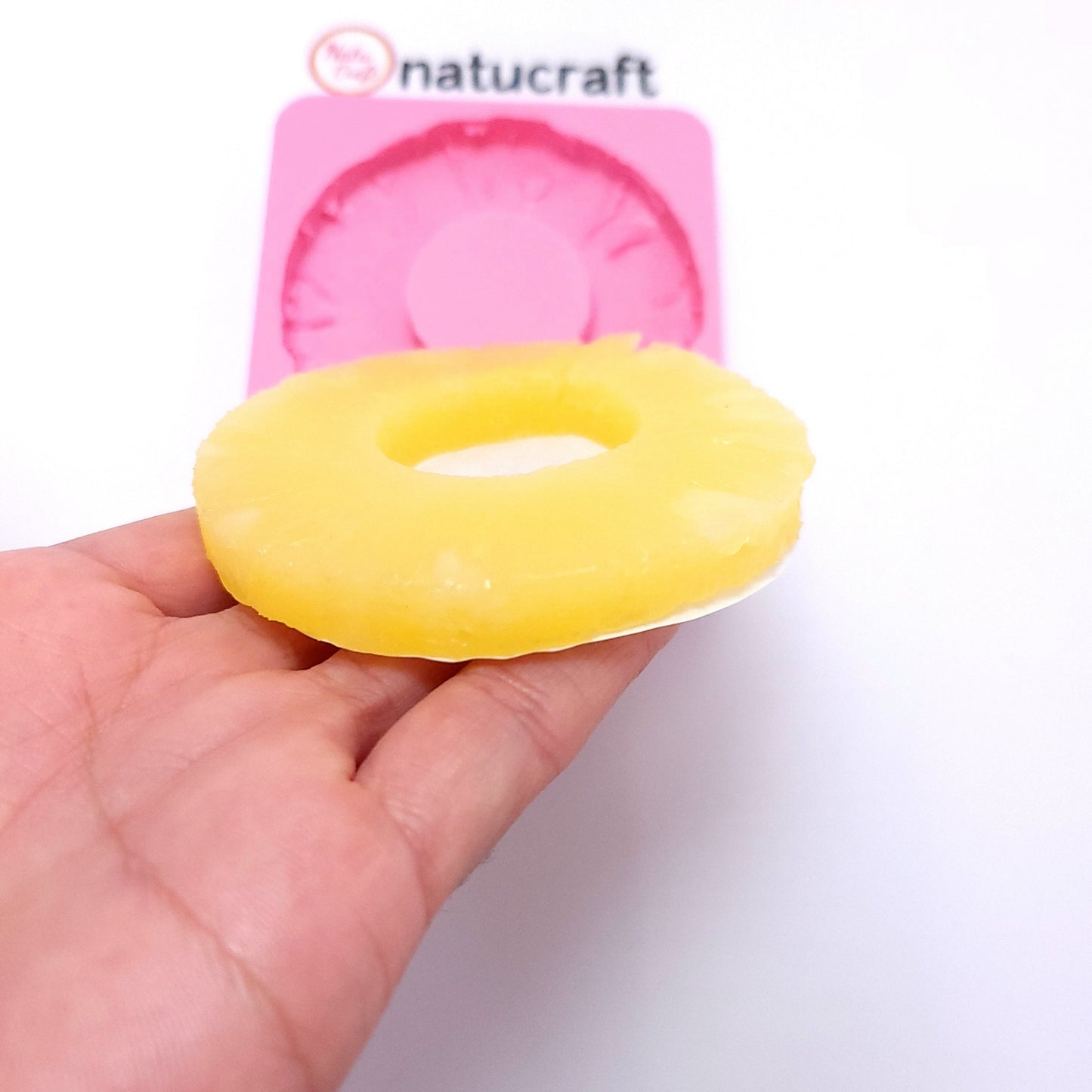 Pineapple slices Silicone Mold Wax mold Resin mold Soap mold Realistic pineapple flexible mold