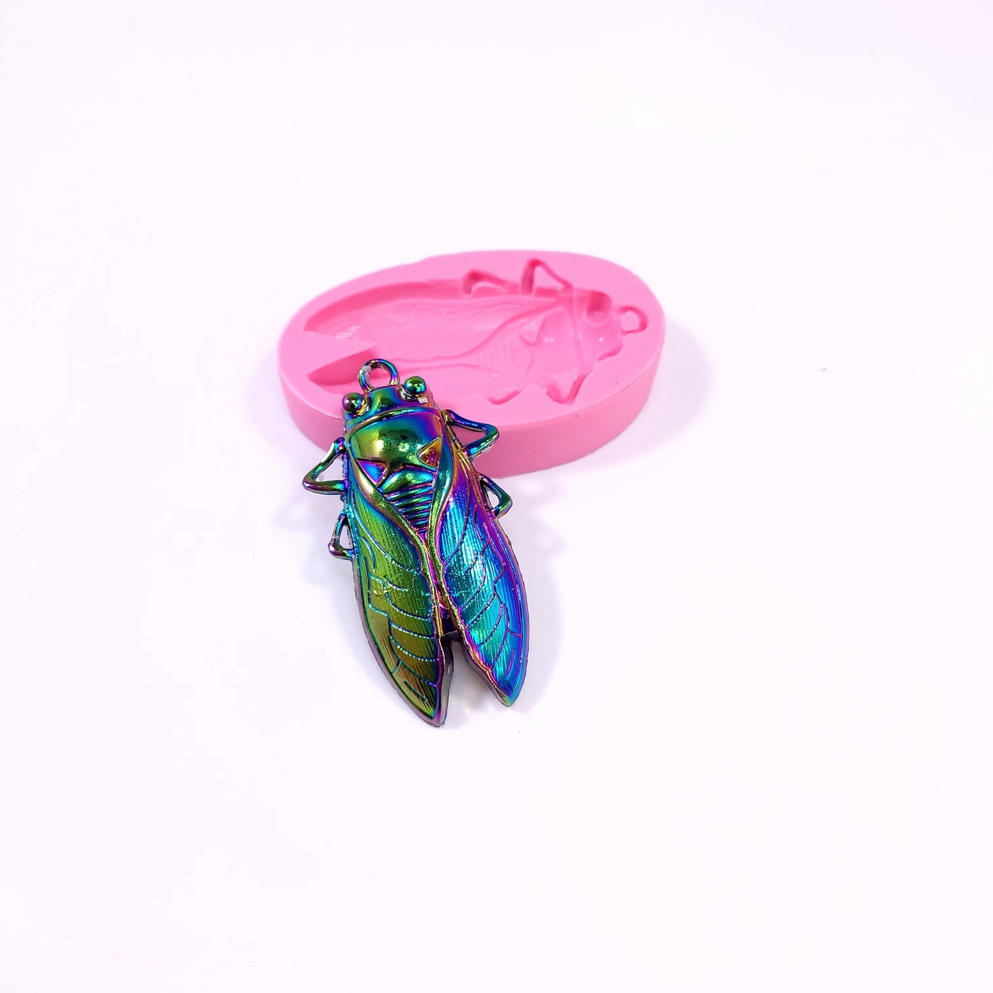 Cicada bug silicone mold Realistic Flexible mold insect, for jewelry making, Flexible cicada silicone mold for scrapbooking, Cicada insect mold NC065