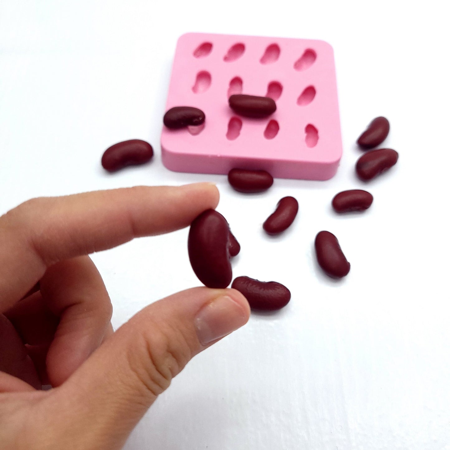 Red beans realistic beans mold, Red beans mold, Fake food mold, red beans silicone mold