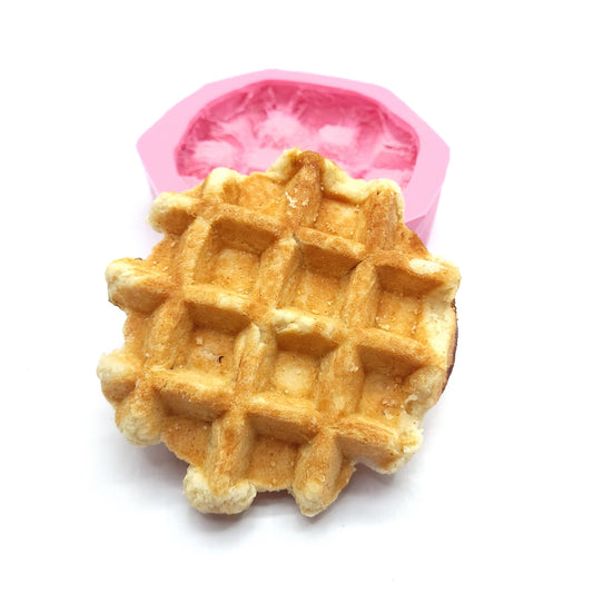Belgian Waffles circle wafer , Belgian waffle Soap and Candle, waffle Mold for Wax, waffle silicone mold for resin NC076