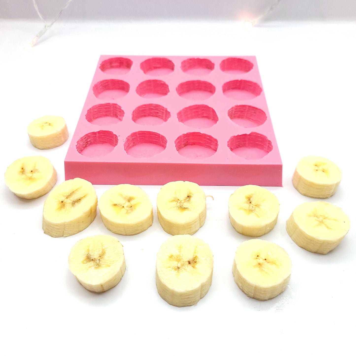 Banana slices wax melts mold, banana slice soap and candle, Mold for Wax melts, Mold for Resin NC010-74