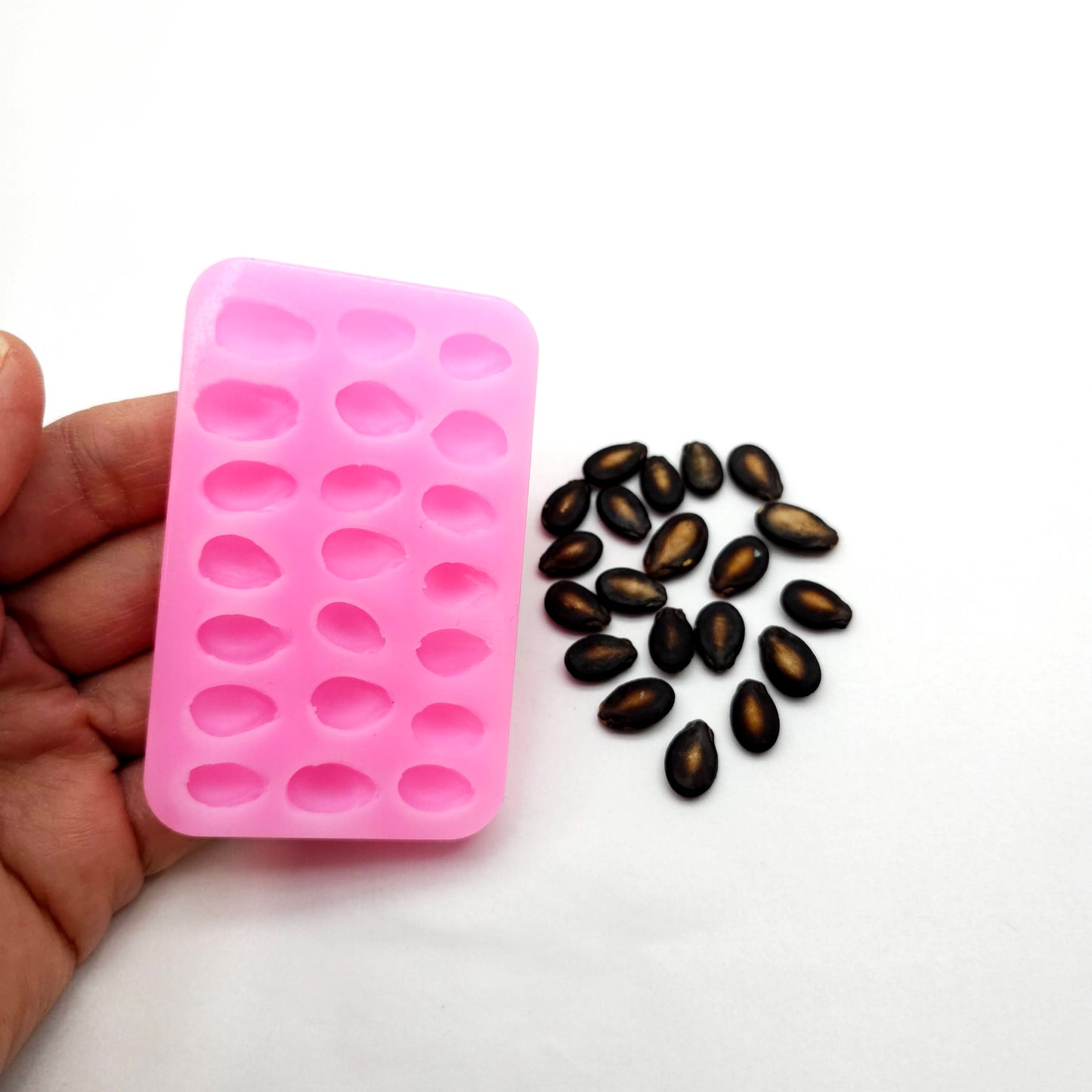 Watermelon seeds silicone mold, realistic seeds mold, tropical watermelon seeds mold NS018