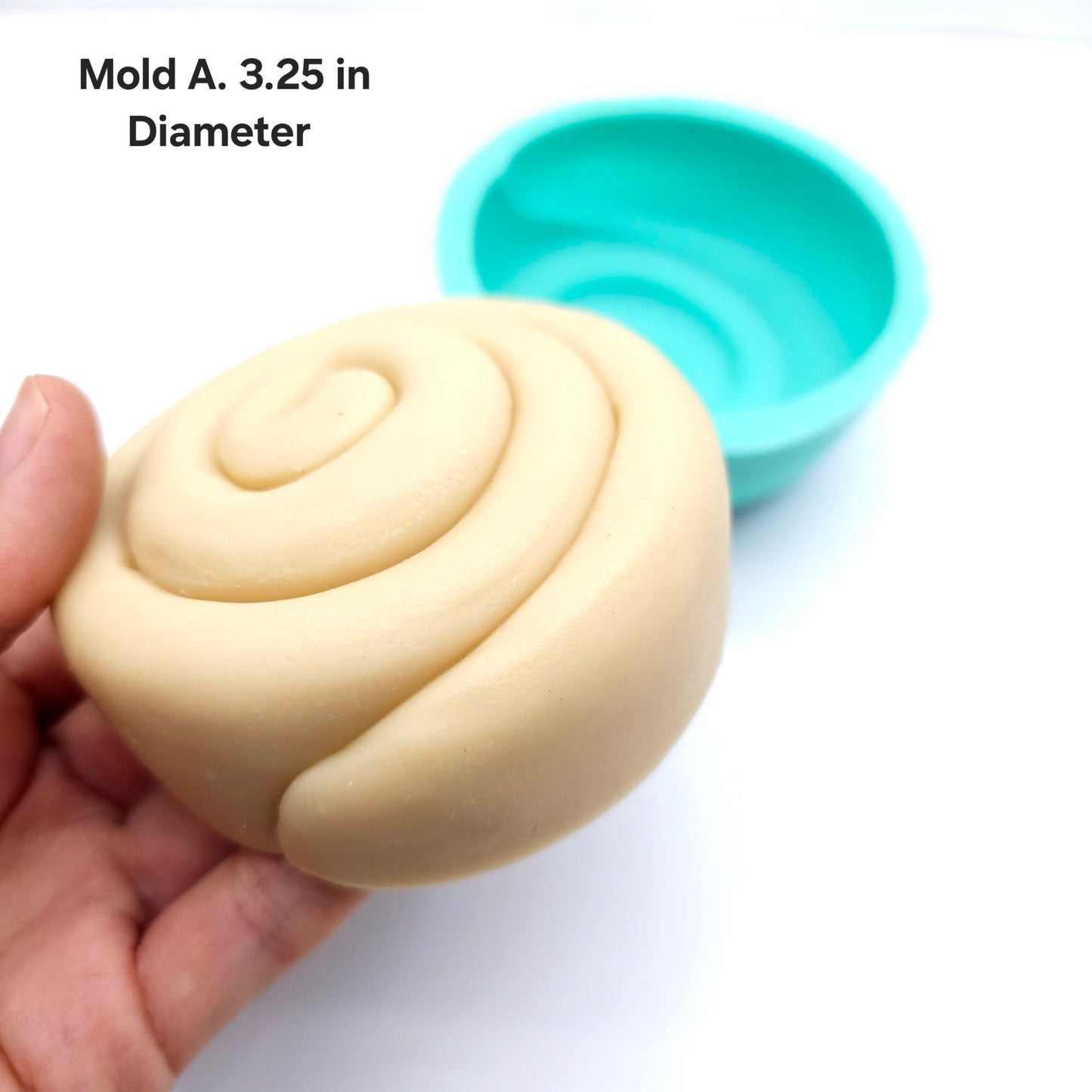 Cinnamon rolls mold Bundle option- Made from real cinnamon rolls silicone mold